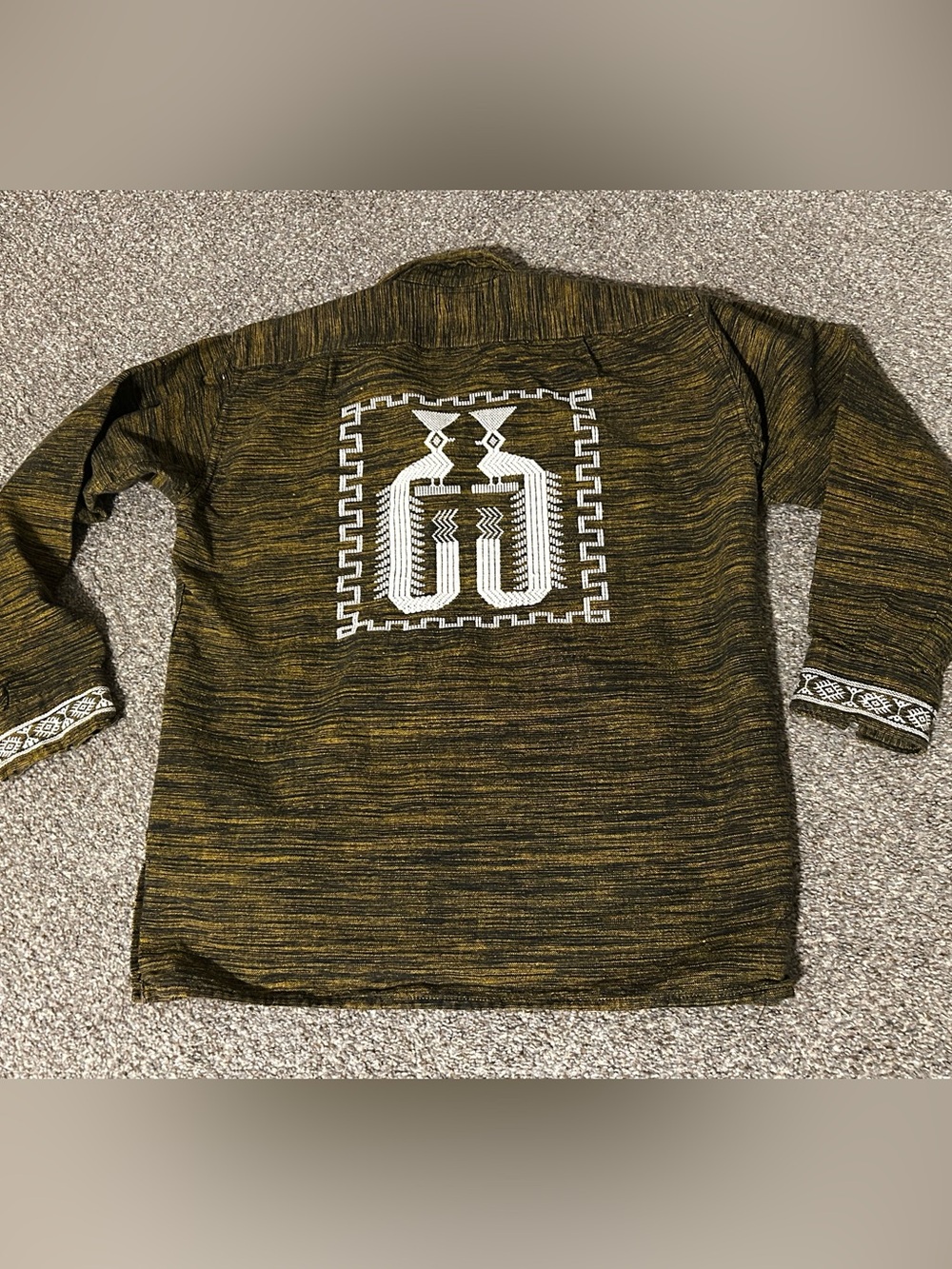 Artisan Made Guatemalan Boho Jacket Totonicapán Mayan Textile Artisan Shacket - Picture 7 of 9